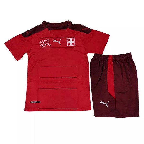 Trikot Schweiz Heim Kinder 2021 Rote Fussballtrikots Günstig